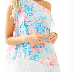 NWT Lilly Pulitzer M/L Caftan Pink Sole Sea Urchin